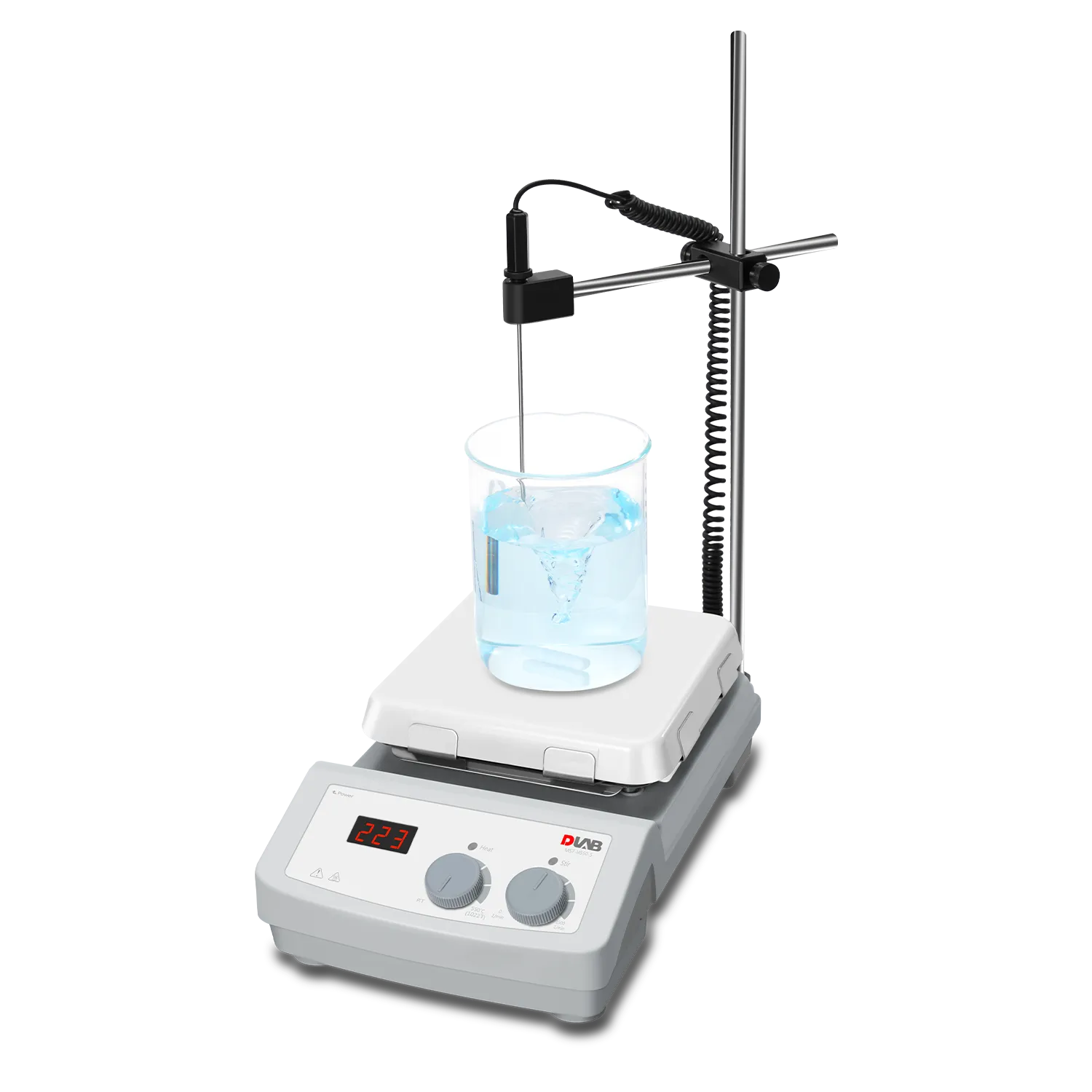 MS7-H550-S LED Magnetic Hotplate Stirrer With 7 Inch Ceramic Plate