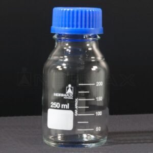 Laboratory bottle with blue screw cap 50 ml
