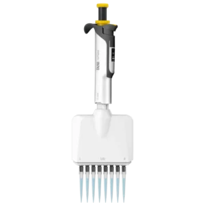 HiPette Fully Autoclavable Manual 8-Channel Adjustable Colorful Pipette, 0.5-10μL