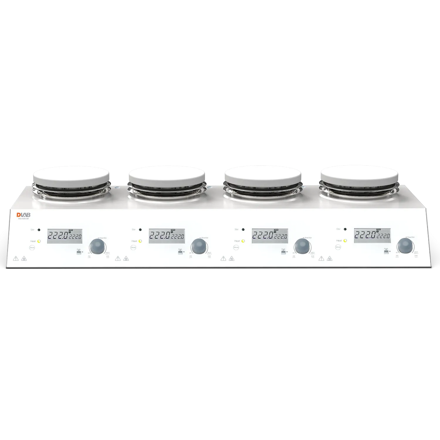 MS-H340-S4 LCD 4-Channel Digital Magnetic Hotplate Stirrer