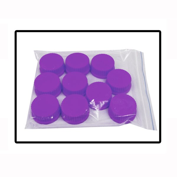 Replacement Purple caps, (GL45), 10/pk., B3000-CAP-P