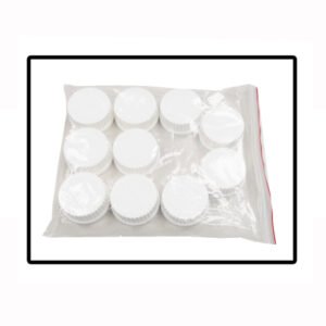Replacement White caps, (GL45), 10/pk., B3000-CAP-W
