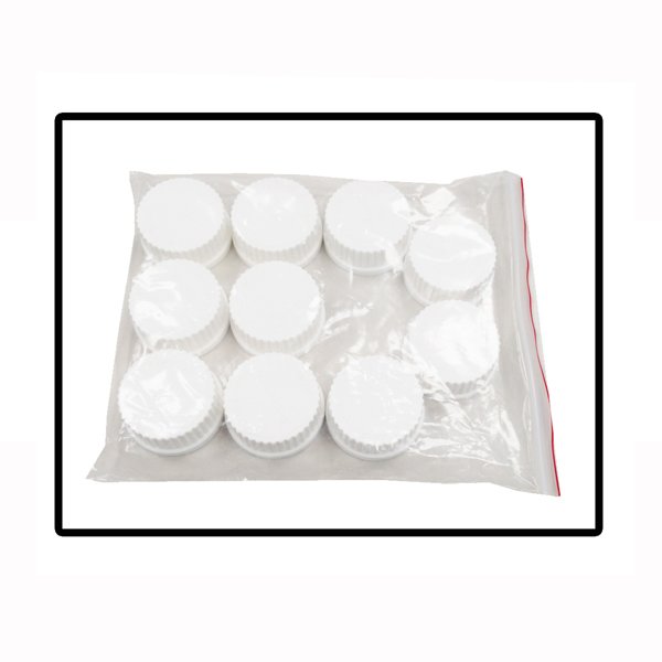 Replacement White caps, (GL45), 10/pk., B3000-CAP-W