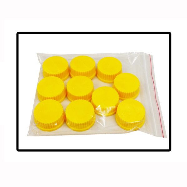 Replacement Yellow caps, (GL45), 10/pk., B3000-CAP-Y