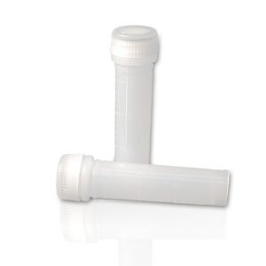 Reinforced tubes (empty) pack of 600 with cap and sealing ring, skirted, D1031-RFS