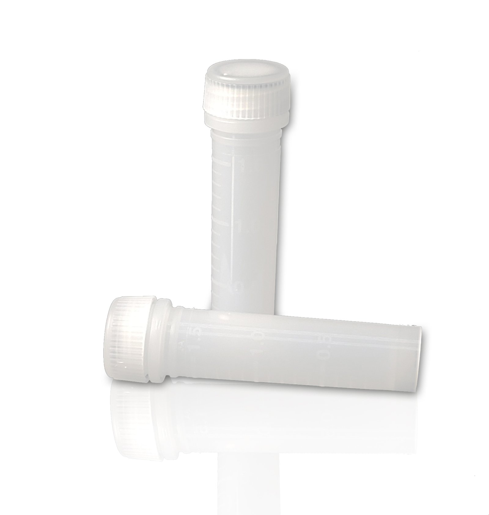 Reinforced tubes (empty) pack of 600 with cap and sealing ring, skirted, D1031-RFS