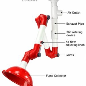 YY-PR fume extraction arm for laboratory fume extraction in Saudi Arabia