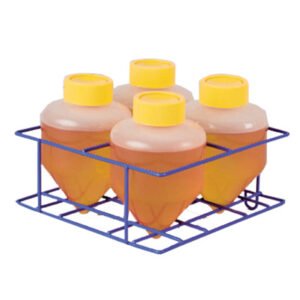 MAGic Clamp Tube Rack, 4x500ml or 600ml conical bottles, H1000-MR-T600