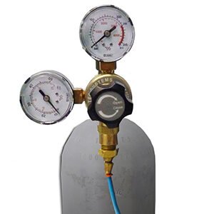 Optional CO2 gas regulator (regulates gas pressure from the gas cylinder to the incubator), H2300-REG