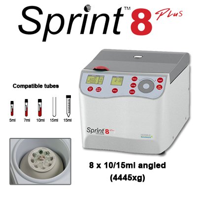 Sprint 8 Plus Clinical Centrifuge, with 8 x 15ml fixed rotor, Z207-A