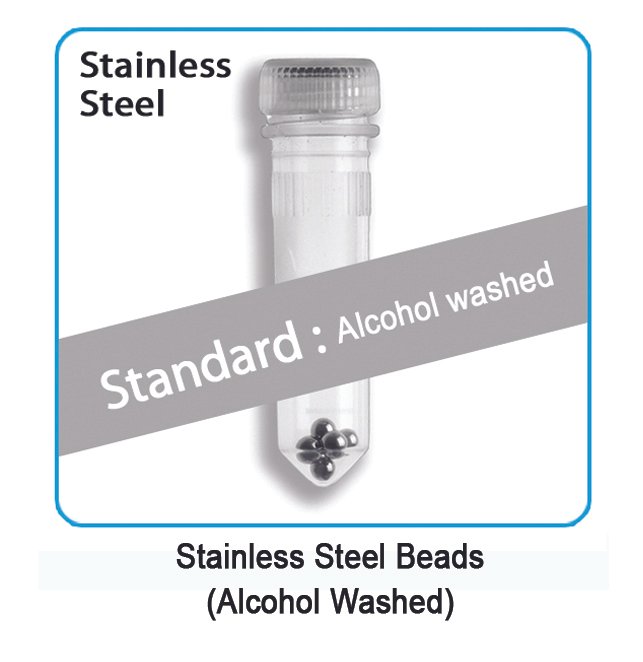 Prefilled 2.0ml tubes, Stainless Steel, 2.8mm Alcohol Washed, 50pk, D1033-28