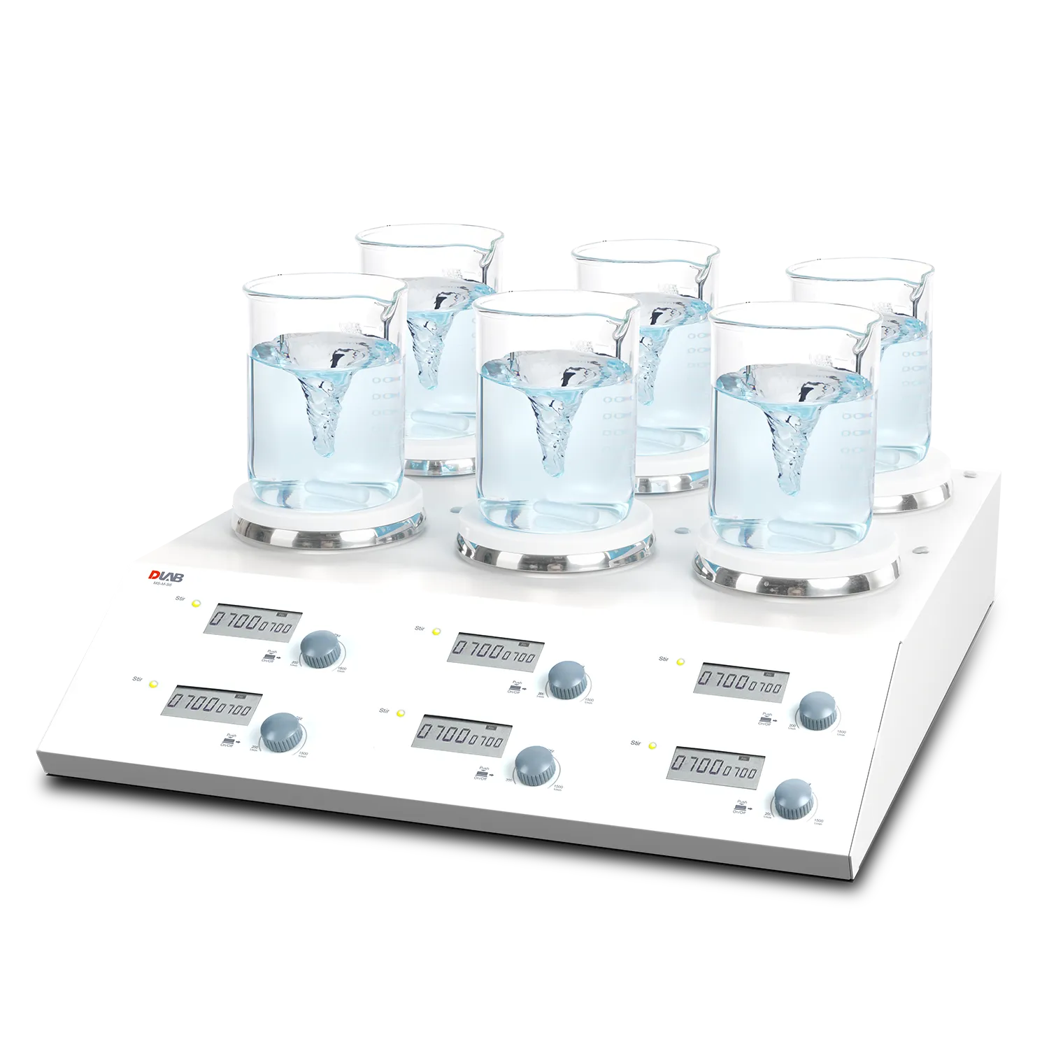 4/6 Channel LCD Digital Magnetic Stirrer, MS-M-S4