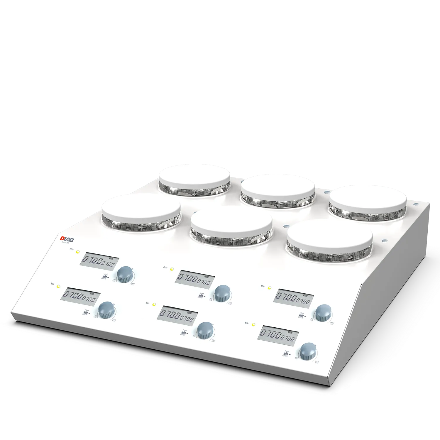 4/6 Channel LCD Digital Magnetic Stirrer, MS-M-S4