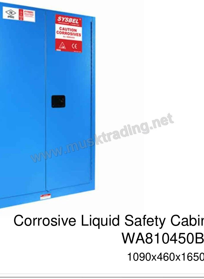 Corrosive Liquids Safety Cabinet 170 L - Saudi Arabia