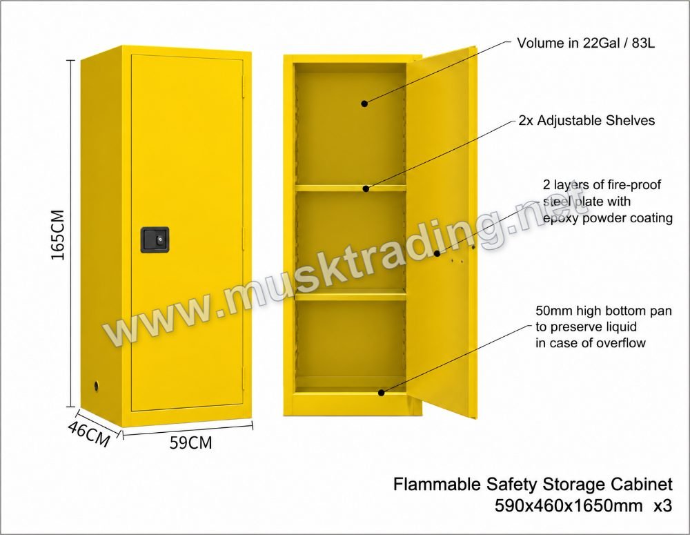 Flammable Safety Storage Cabinet - MSK-FSC-83L-590