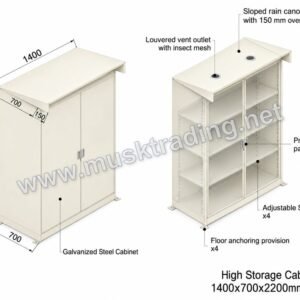 Outdoor Industrial Storage Cabinet - MSK-OC-GS-1400