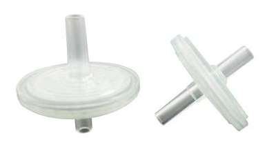 Hydrophobic PTFE pipette filter 27 mm, 1.0 um, PVC housing, 100 pcs/bag